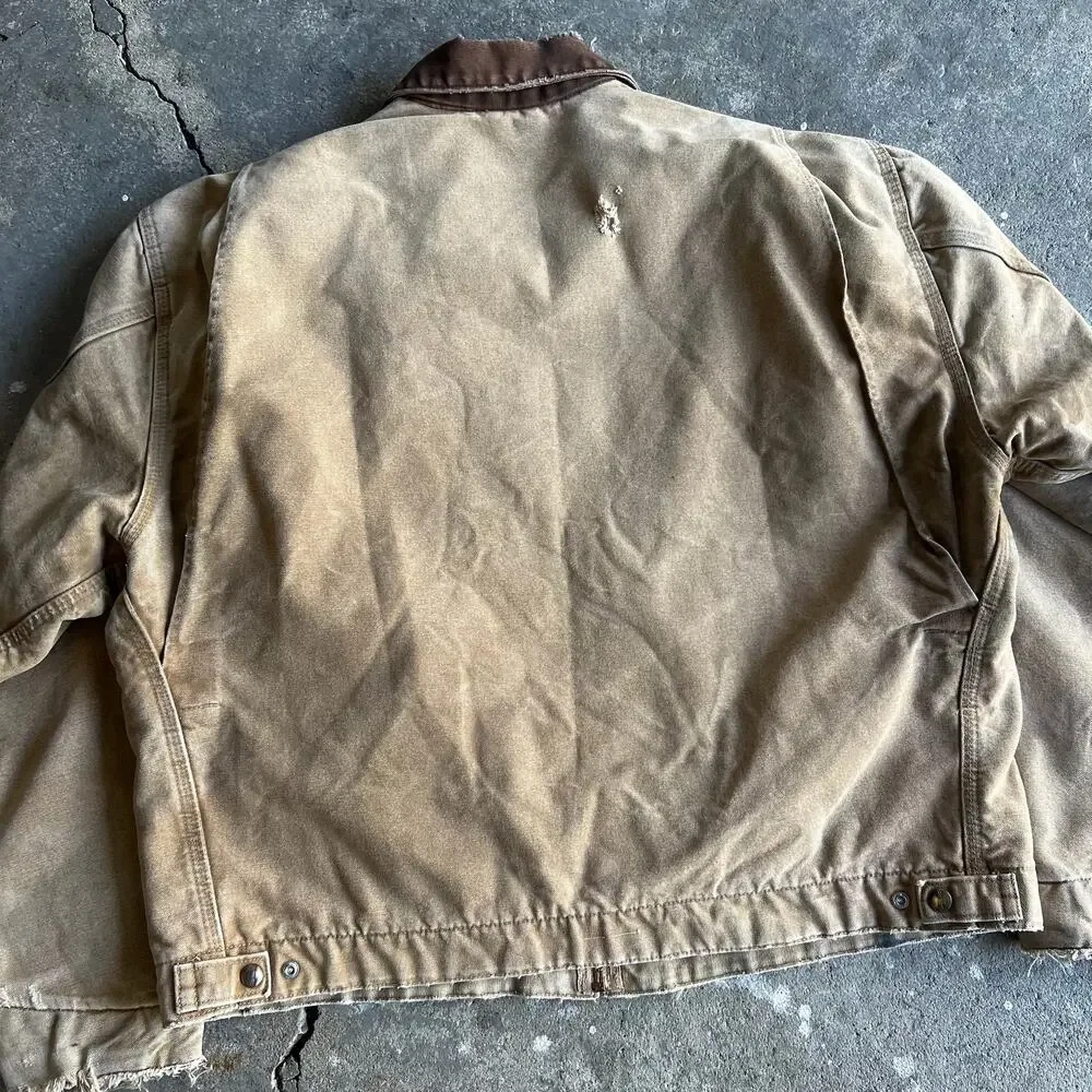 Carhartt J97 CML brown detroit work wear jacket - Picture 5 of 14